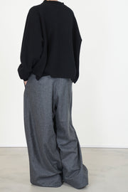 piaf pant wool graphite melange