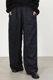 preston trousers wool charcoal melange