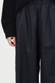 preston trousers wool charcoal melange