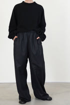 preston trousers wool charcoal melange