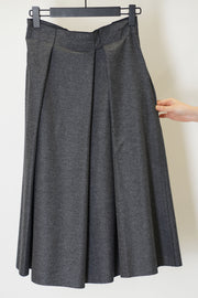 savy skirt wool graphite melange