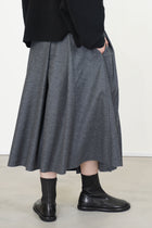 savy skirt wool graphite melange