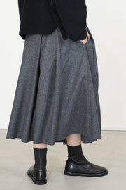 savy skirt wool graphite melange