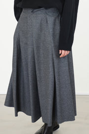 savy skirt wool graphite melange