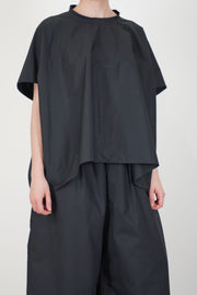 front view of sofie d'hoore shirt basker black
