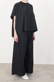 profile view of sofie d'hoore shirt basker black 
