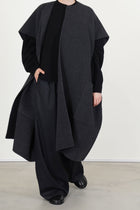 sleeveless jacket ciovo carbon melange