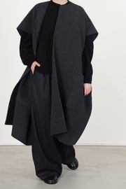 sleeveless jacket ciovo carbon melange
