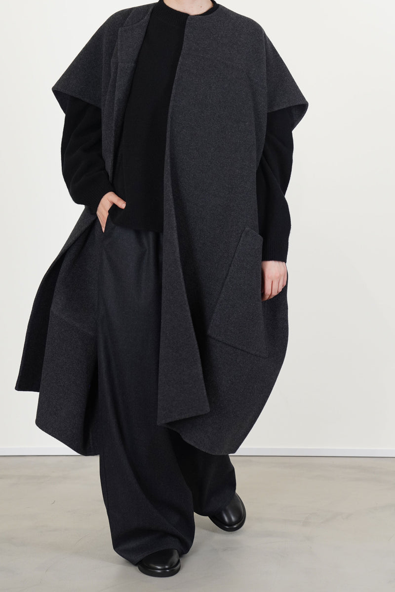 sleeveless jacket ciovo carbon melange