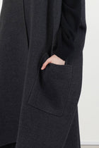 sleeveless jacket ciovo carbon melange