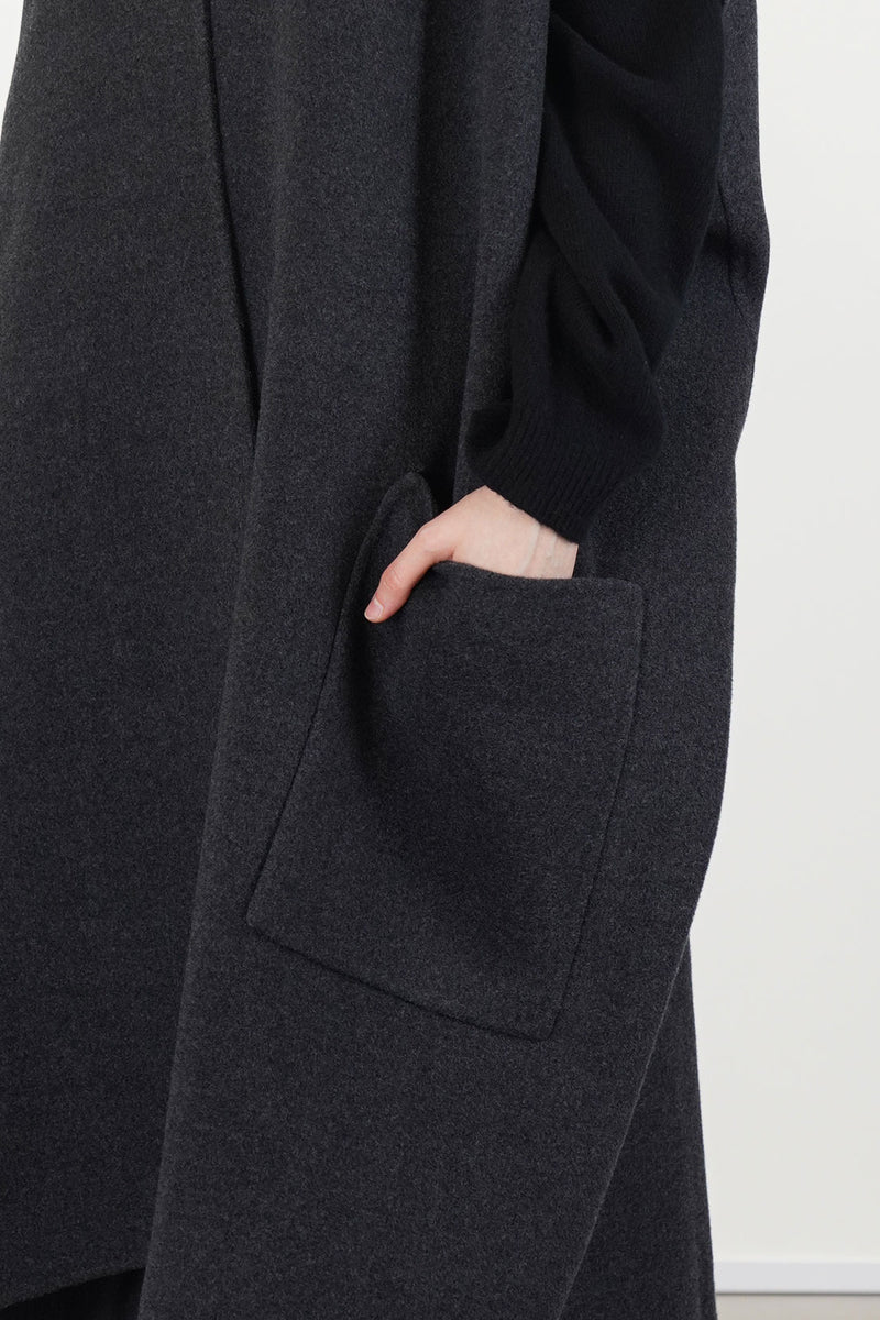sleeveless jacket ciovo carbon melange