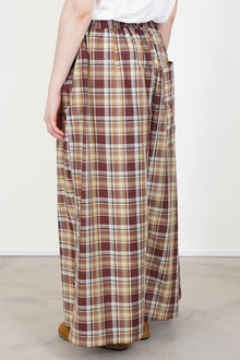 wide trousers parana check toffee