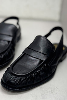 solitude 102 slingback sandals leather black