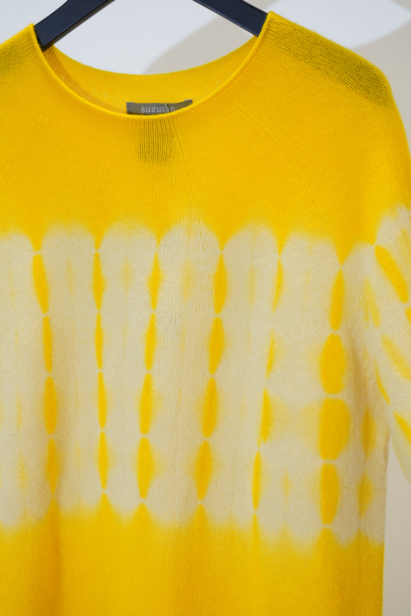 cashmere long pullover sun yellow buttercup