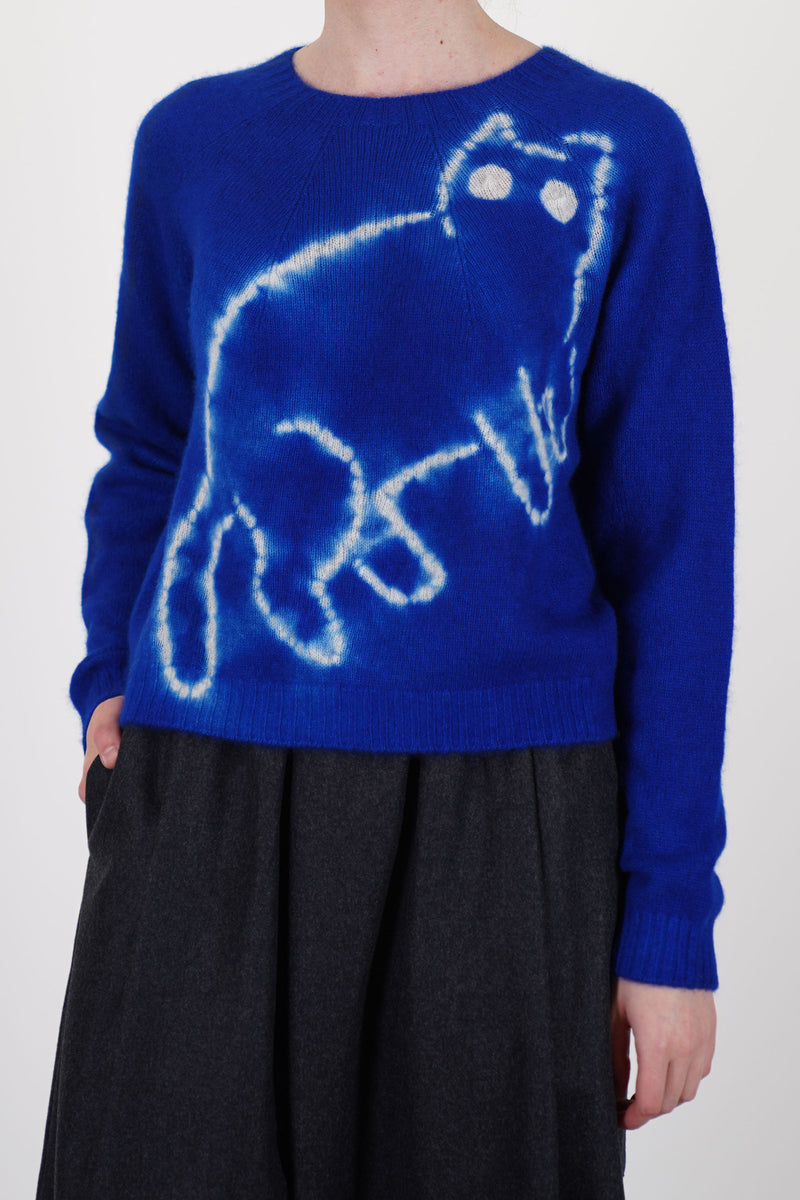 cashmere seamless pullover short cat