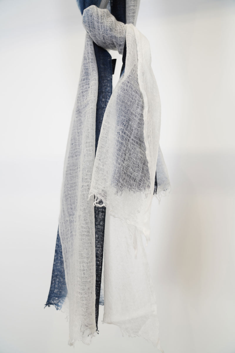 cashmere shawl feather weight black white