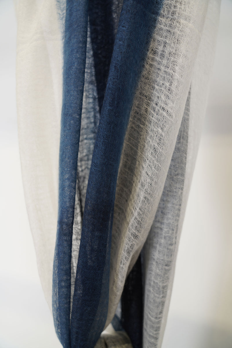 cashmere shawl feather weight black white