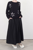 cashmere short pullover black light grey