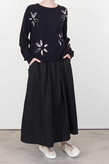 cashmere short pullover black light grey