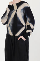 cashmere short pullover black sand