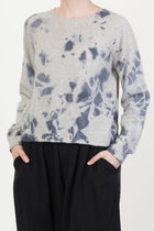 cashmere short pullover silver grey light grey