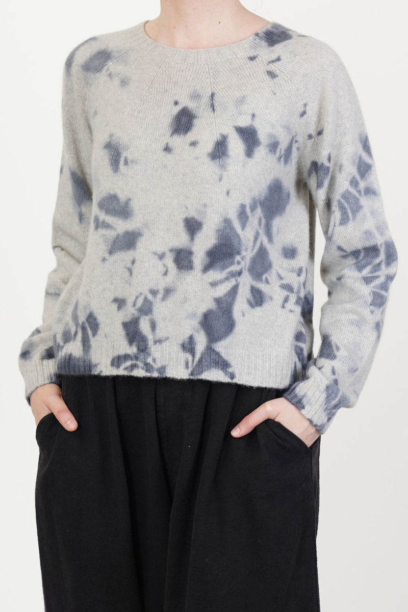 cashmere short pullover silver grey light grey
