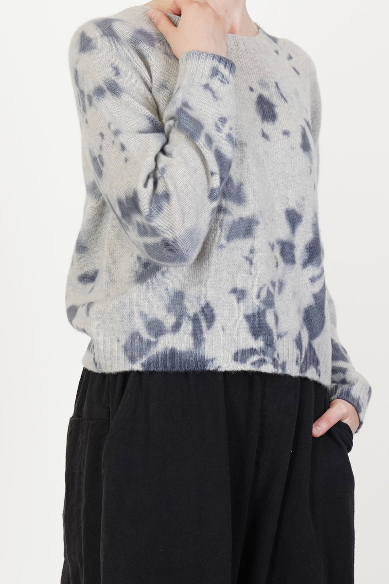 cashmere short pullover silver grey light grey