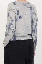 cashmere short pullover silver grey light grey