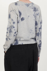 cashmere short pullover silver grey light grey