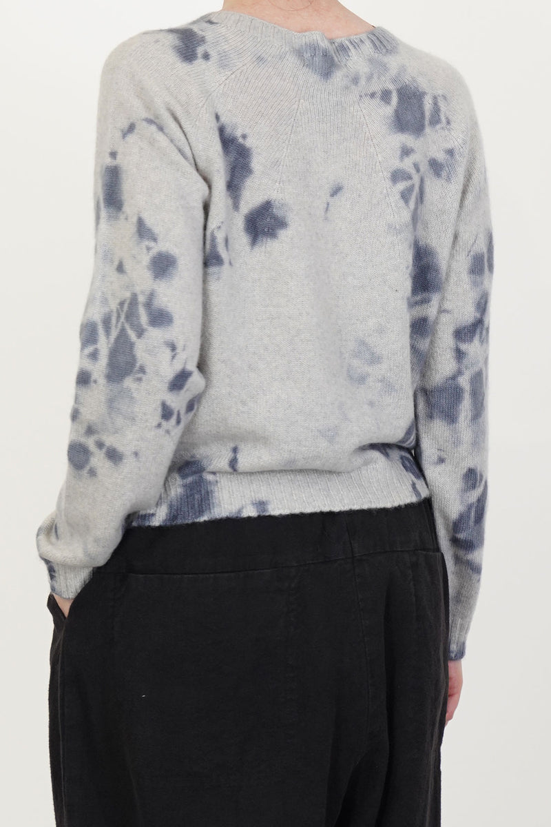 cashmere short pullover silver grey light grey
