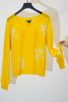 cashmere short pullover sun yellow buttercup