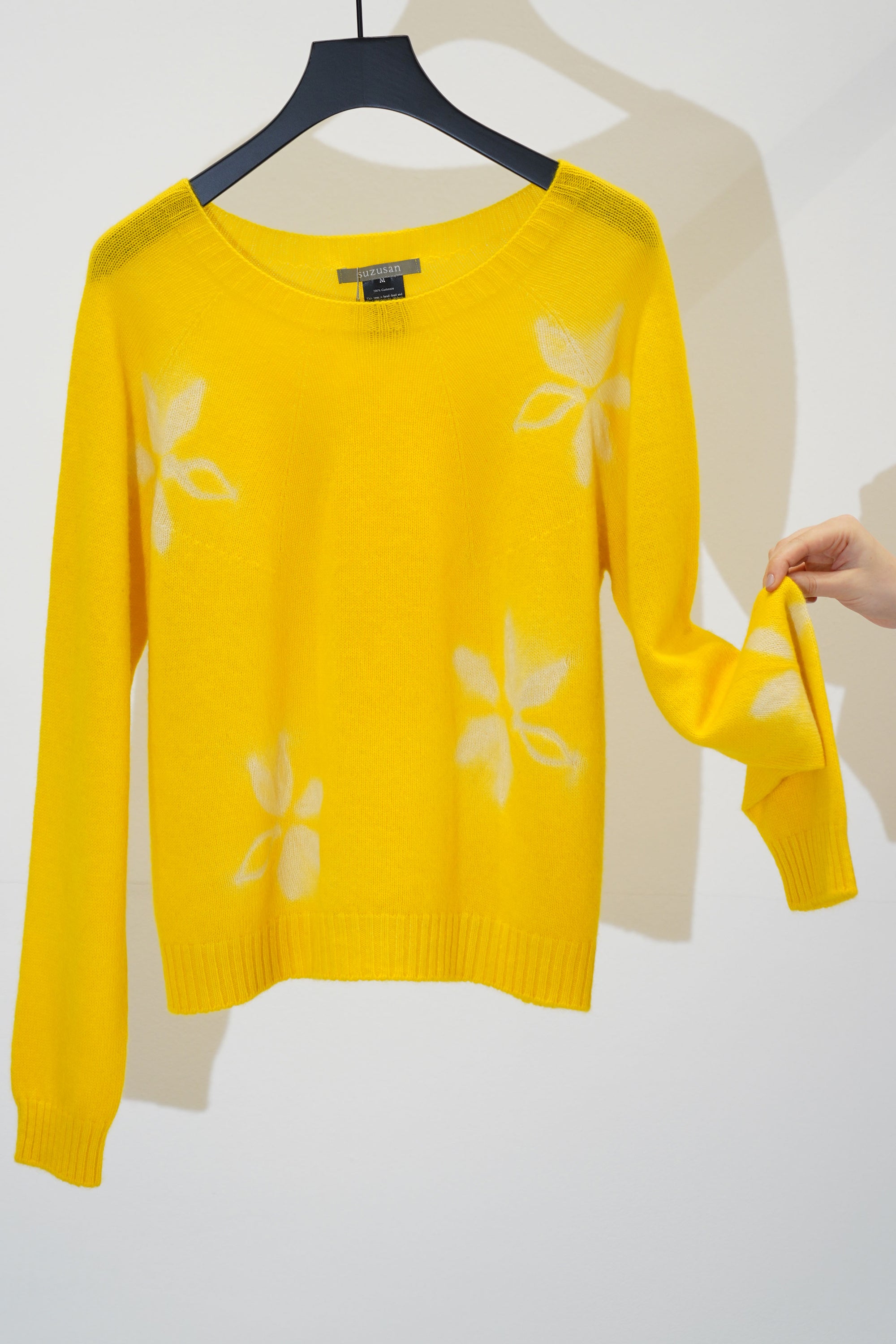 cashmere short pullover sun yellow buttercup