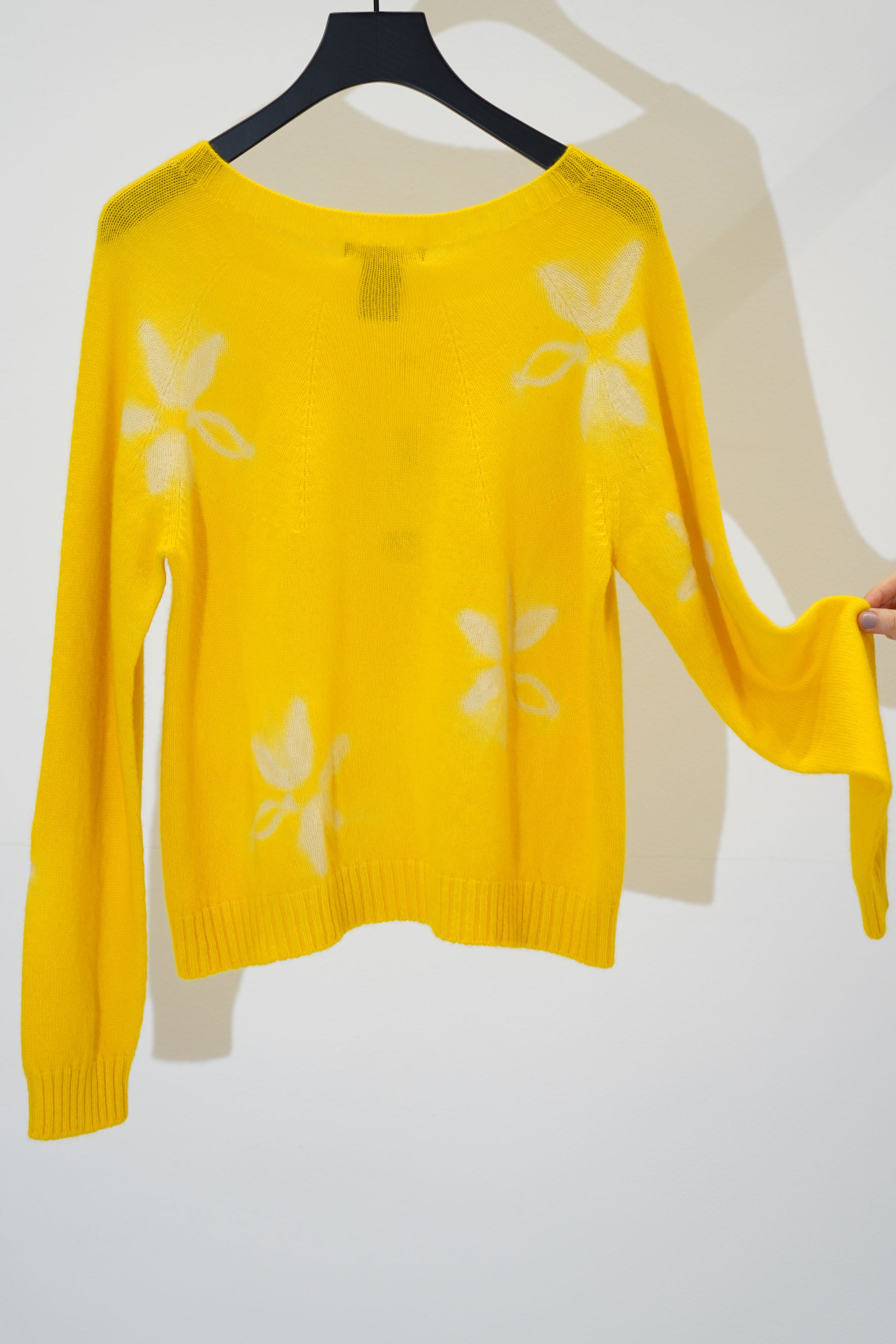 cashmere short pullover sun yellow buttercup