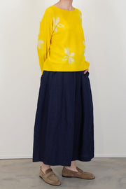 cashmere short pullover sun yellow buttercup