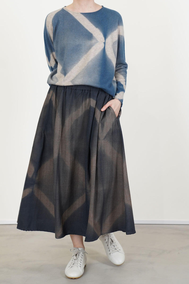 cashmere wide pullover dark blue sand
