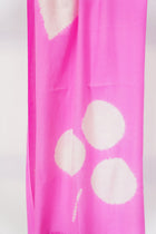 eri silk woven shawl card pink natural white
