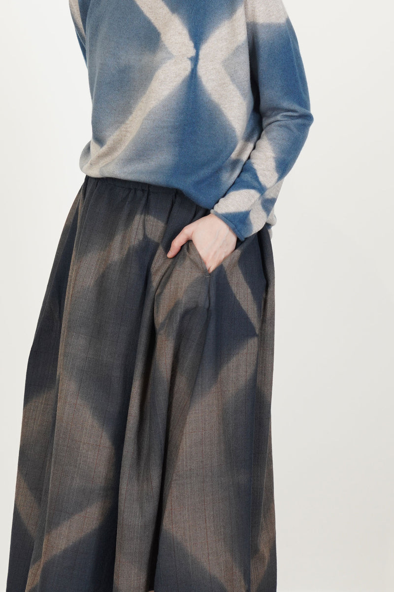 cashmere wide pullover dark blue sand