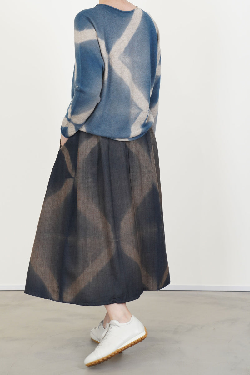 cashmere wide pullover dark blue sand