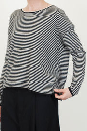 sweater wool silk black natural p2090/ts999