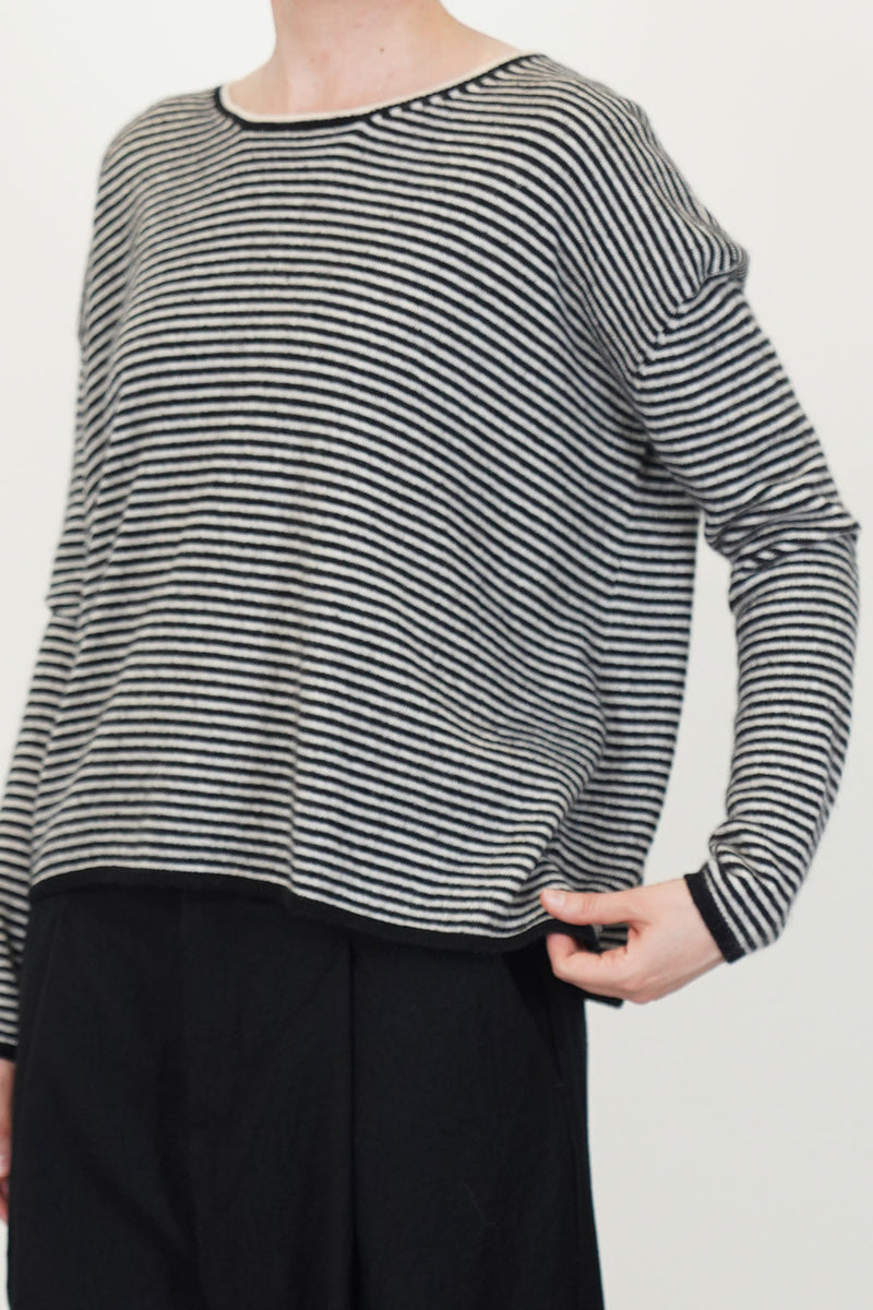 sweater wool silk black natural p2090/ts999