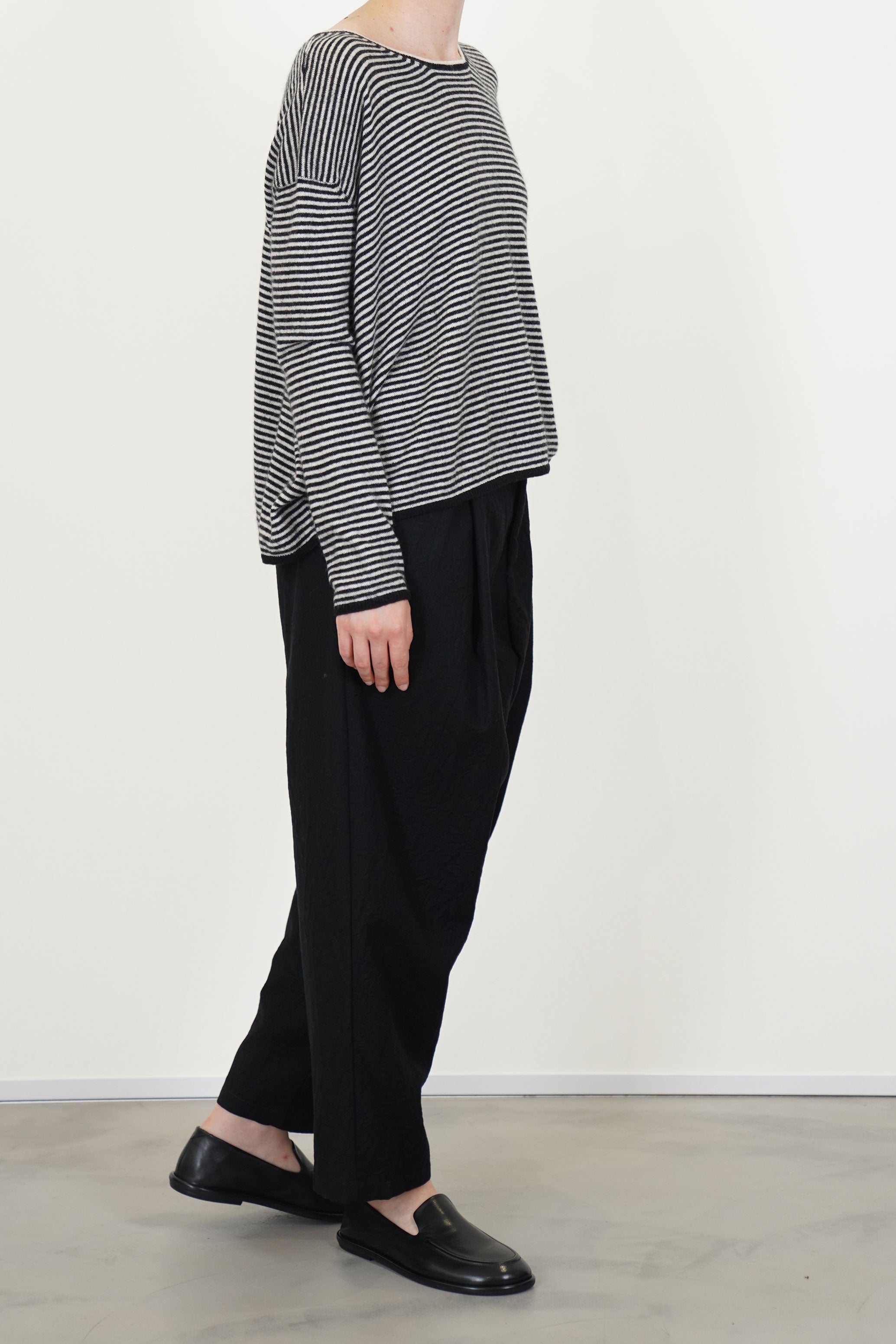 sweater wool silk black natural p2090/ts999