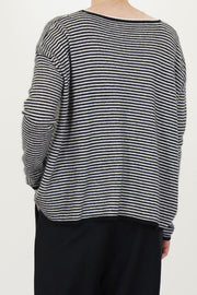 sweater wool silk black natural p2090/ts999