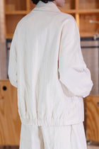acrobat jacket creased cotton raw
