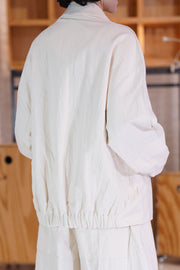 acrobat jacket creased cotton raw
