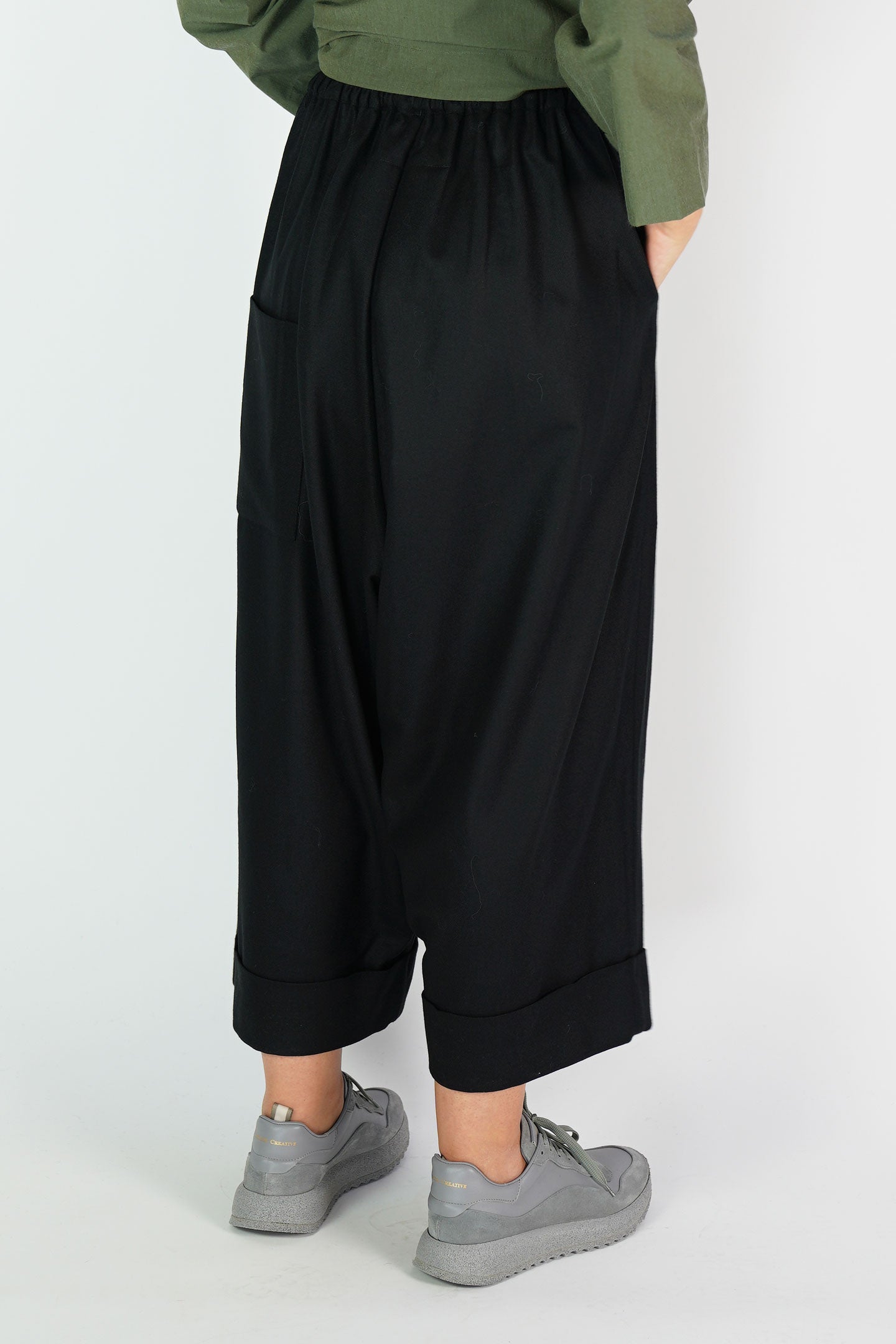 baker trousers woll cashmere flint