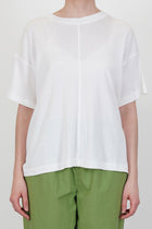 model wearing toogood fencer t-shirt chalk