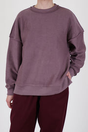 toogood mechanic jumper lilac features dropped shoulders, tapered sleeves