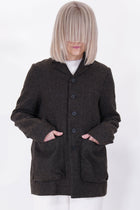photographer jacket natural wool walnut