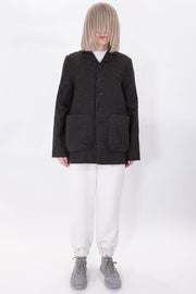 photographer jacket natural wool walnut