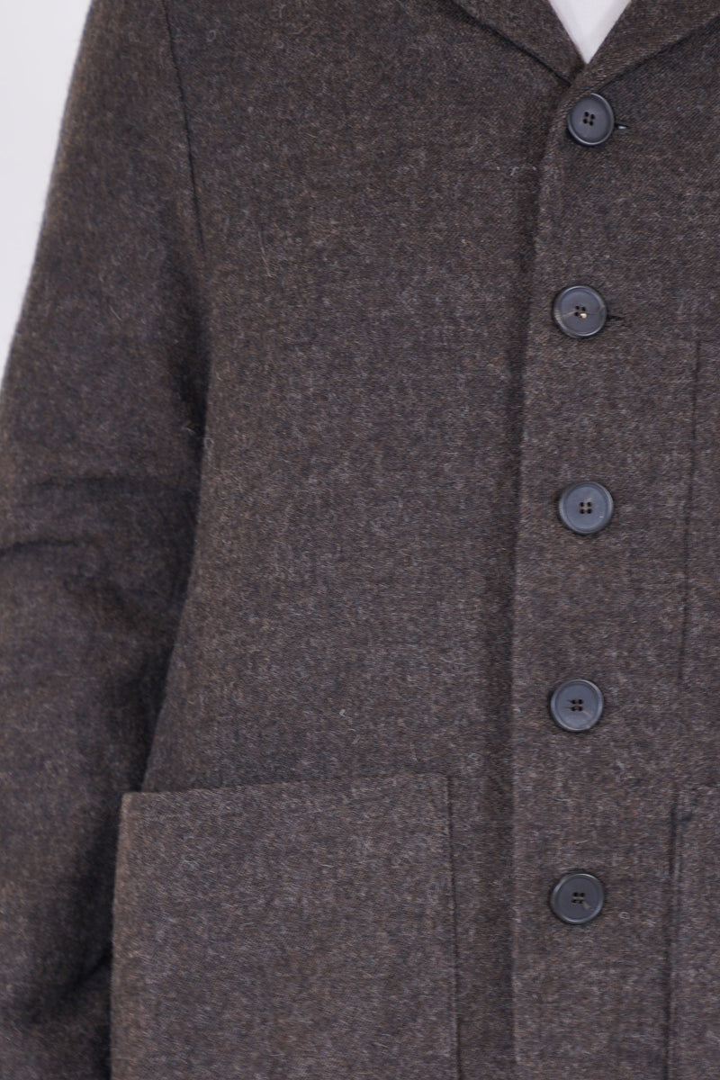 photographer jacket natural wool walnut